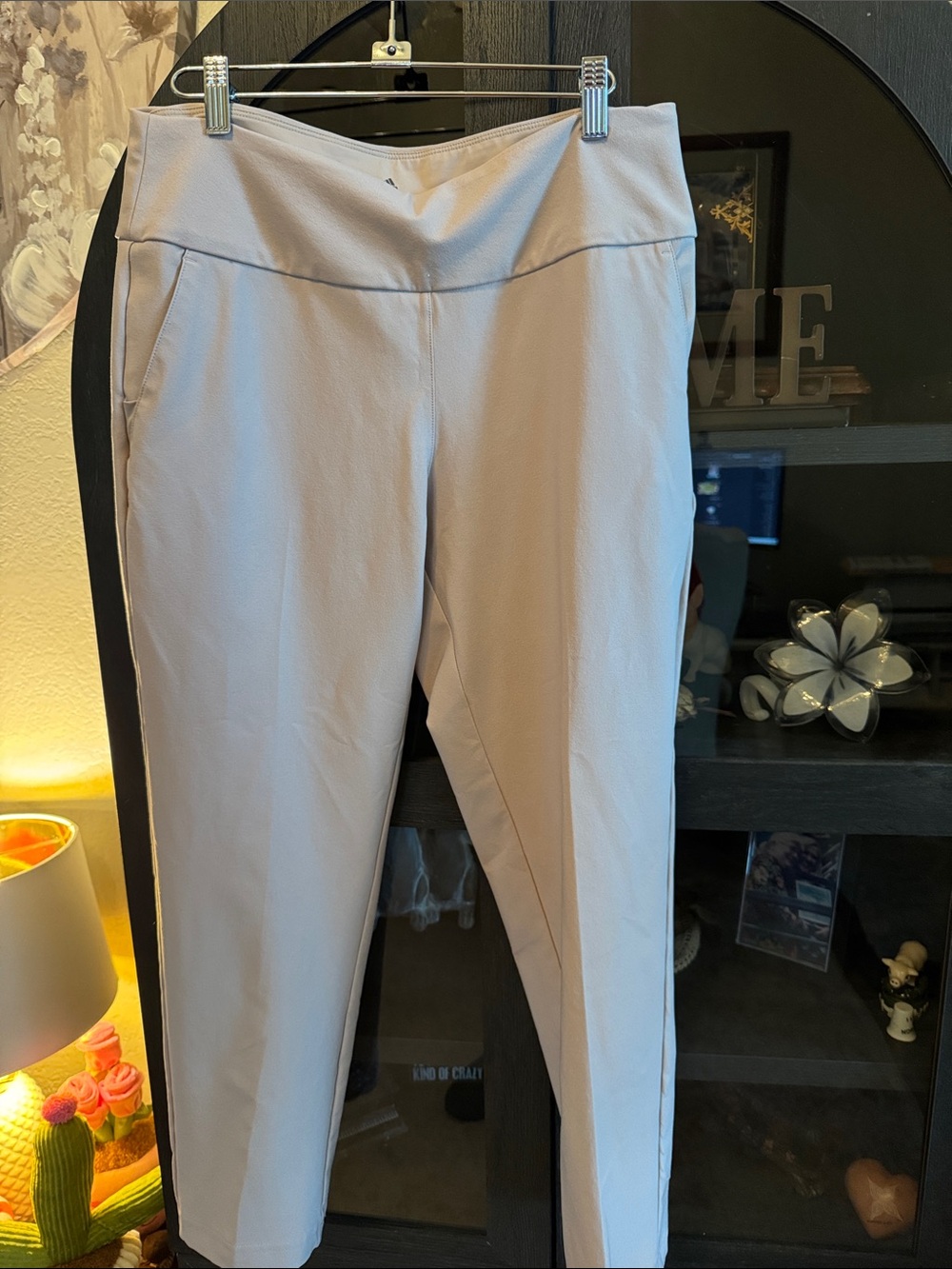 adidas Light Gray Capri Pants